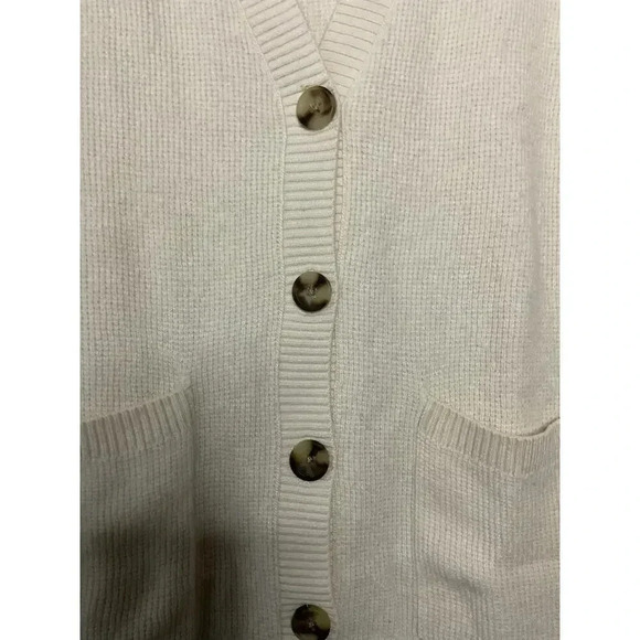 Madewell Asherton button front wool alpaca blend waffle knit cardigan sweater S - Picture 9 of 9